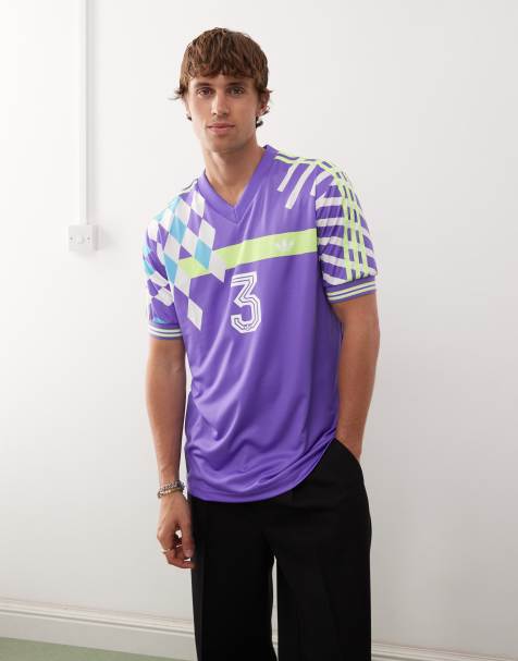 adidas Originals – Nuwave – Lila t-shirt i 90-talsstil av jersey - view 1