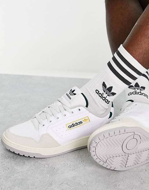 adidas Originals NY 90 sneakers in white and green | ASOS