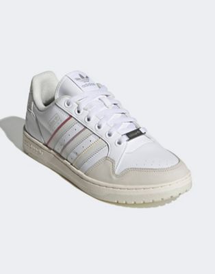 adidas Originals NY 90 stripes trainers in white and grey - ASOS Price Checker