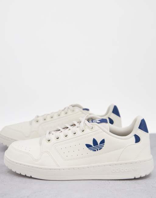 adidas Originals NY 90 trainers in off white with navy branding | ASOS