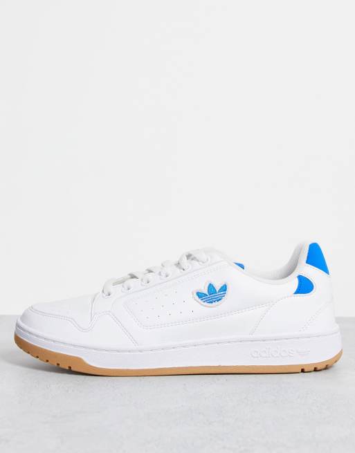 adidas Originals NY 90 trainers in white gum sole | ASOS