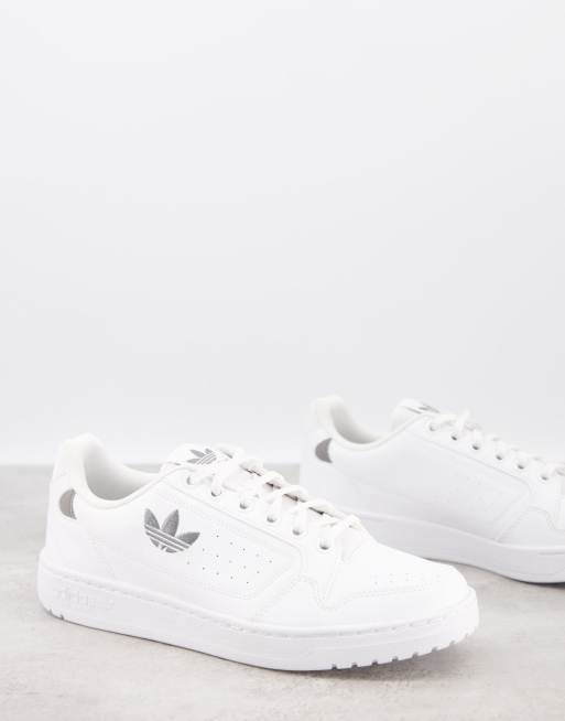 adidas Originals NY 90 trainers in white with grey branding ASOS