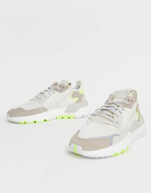 Adidas originals nite shop jogger off white