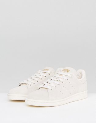 adidas white suede trainers