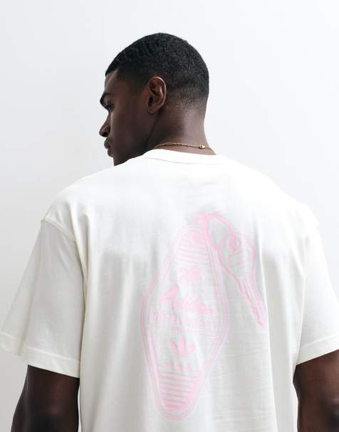 adidas Originals - Offwhite T-shirt med hotelnøgle-grafik - view 1