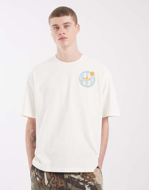 adidas Originals – OG – T-Shirt in Weiß und Blau mit Wappen-Grafikprint, 2 von 5