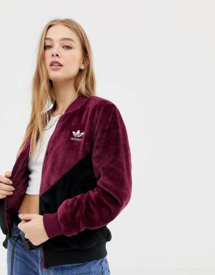 adidas originals maroon jacket