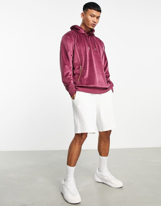 Adidas clearance velour burgundy