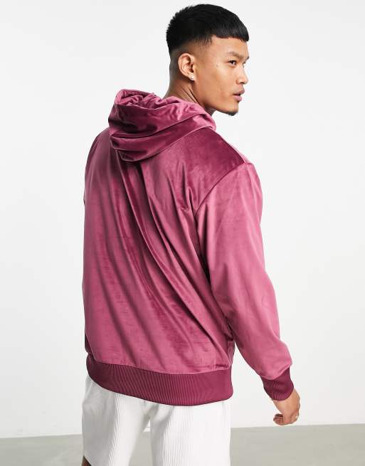 Adidas maroon hot sale velour