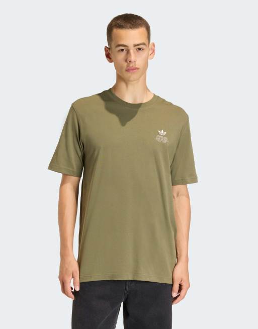 adidas Originals – Oktoberfest – T-Shirt in Olive Strata