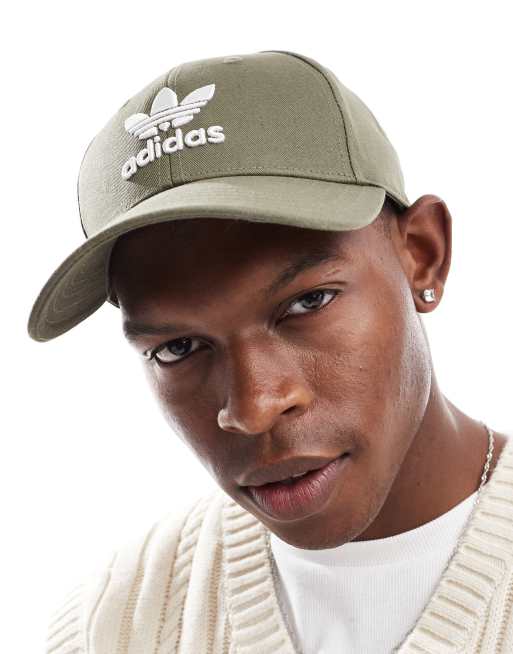 adidas Originals – Oliwkowa baseballowa czapka z daszkiem