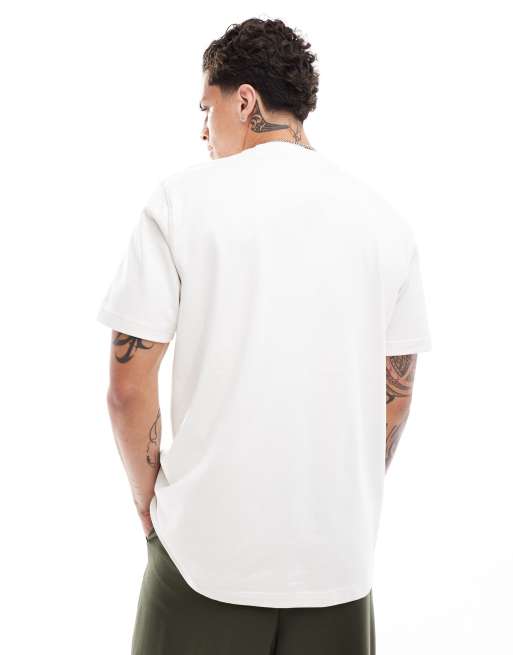 adidas Originals olympic t shirt with small chest logo in white ASOS