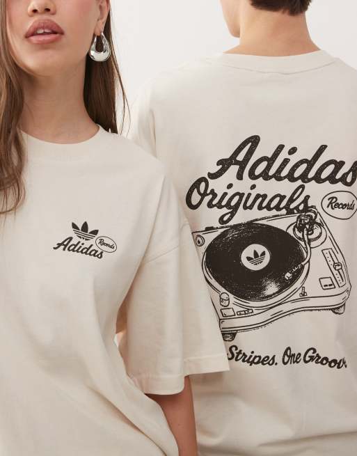 adidas Originals – One Groove – T-Shirt in Weiß mit Grafik, 3 von 4