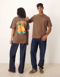 [adidas Originals] adidas Originals Oranges graphic t-shirt in brown-Grey L brown