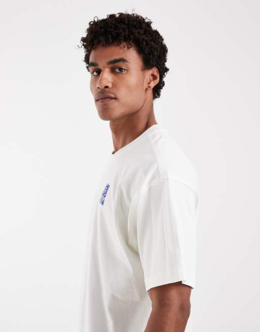 adidas Originals – Original Sound – T-Shirt in Wollweiß und Blau, 4 von 5
