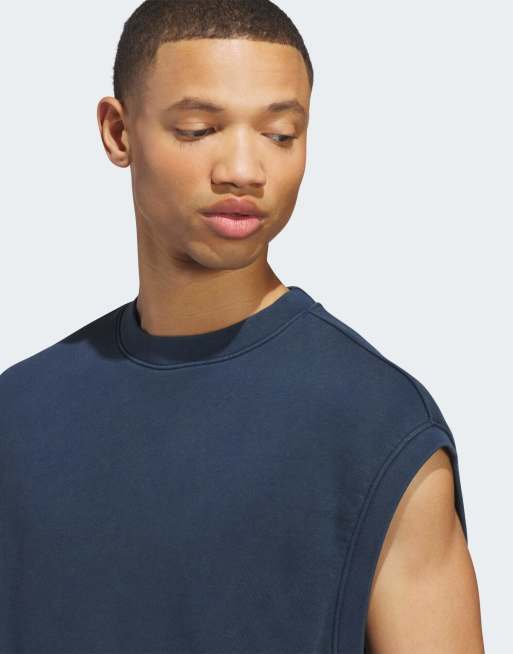 adidas Originals Originals Trefoil Trägertop in Nachtindigo, 3 von 4