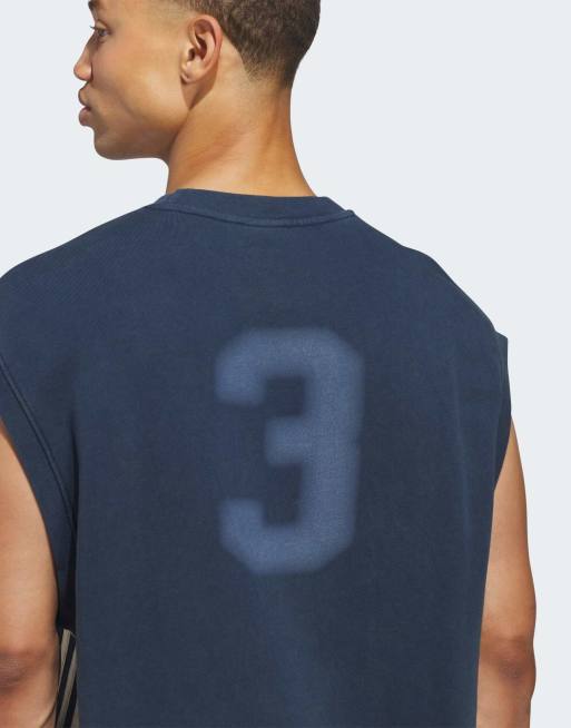 adidas Originals Originals Trefoil Trägertop in Nachtindigo, 4 von 4