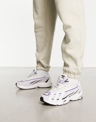 adidas Originals Orketro trainers in white and purple