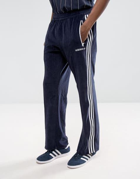 adidas Originals – Osaka – Marinblå mjukisbyxor i velour CV8960 - view 1