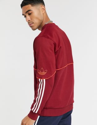 adidas originals outline central logo sweatshirt