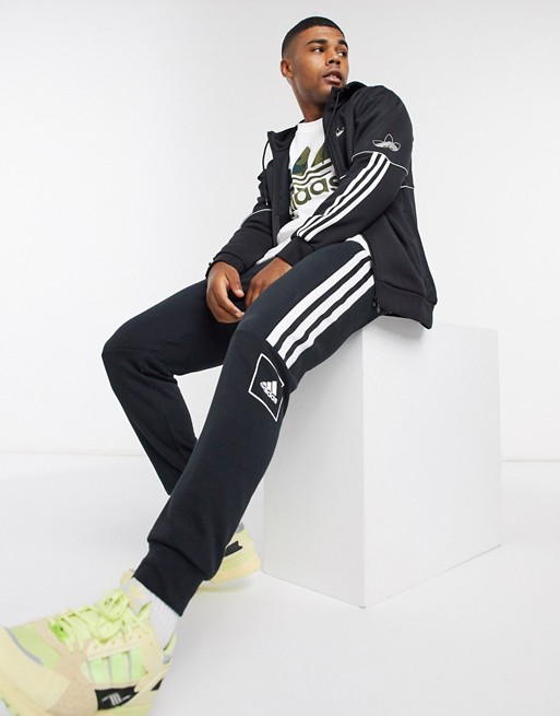 adidas Originals Outline hoodie in black