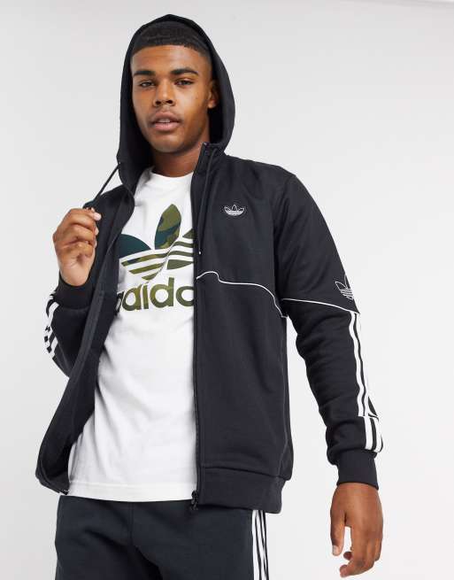 Adidas outline 2024 hoodie black