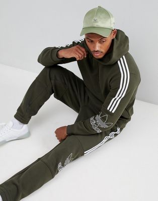 adidas Originals Outline Pullover Hoodie In Green DH5780 | ASOS