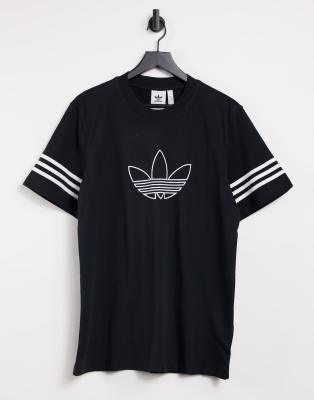 adidas Originals Outline T shirt in zwart ASOS