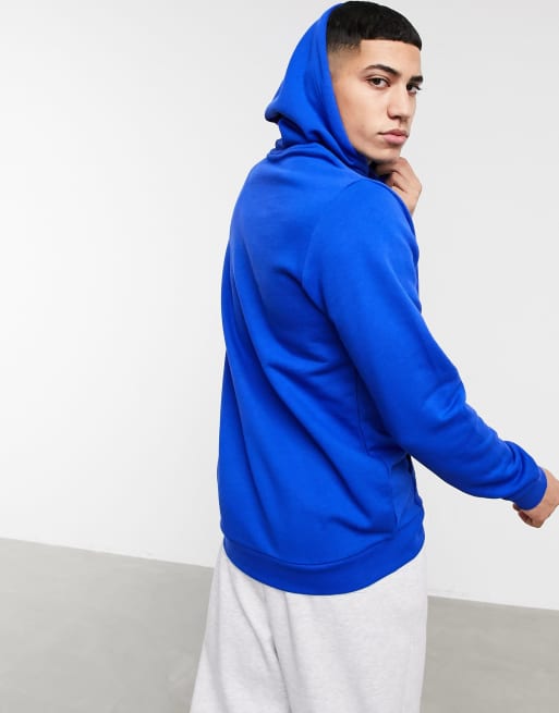 adidas Originals outline trefoil hoodie in blue