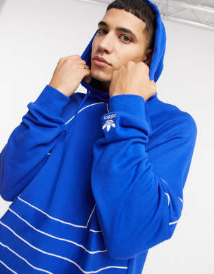 adidas blue trefoil hoodie