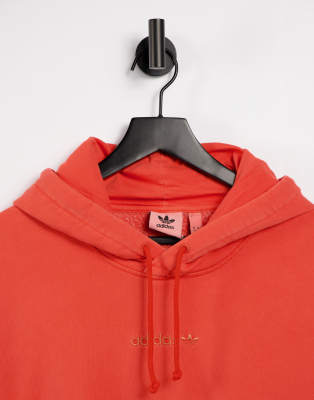 adidas red orange hoodie