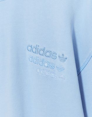 light blue adidas crew neck