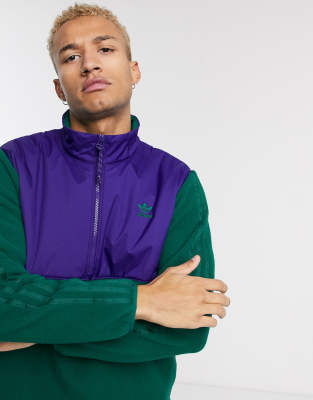 adidas half stripe jacket
