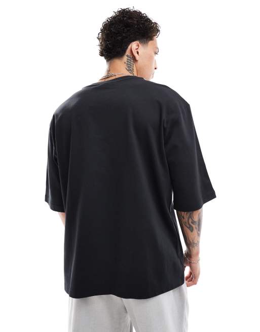 adidas Originals Oversize T Shirt in Schwarz