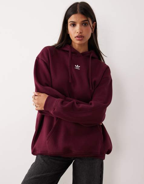 adidas Originals oversized hoodie in brown - view 1
