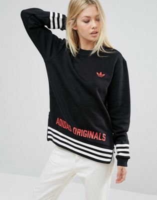 adidas originals oversized sweatshirt with originals logo