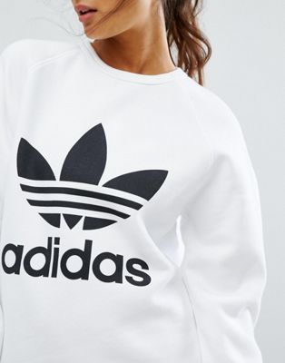 adidas Originals Oversized Sweatshirt With Trefoil Logo | ASOS