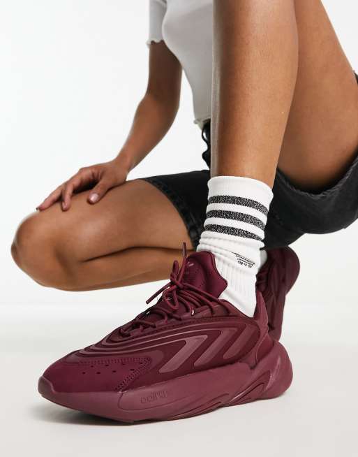 Adidas originals hotsell shoes womens burgundy