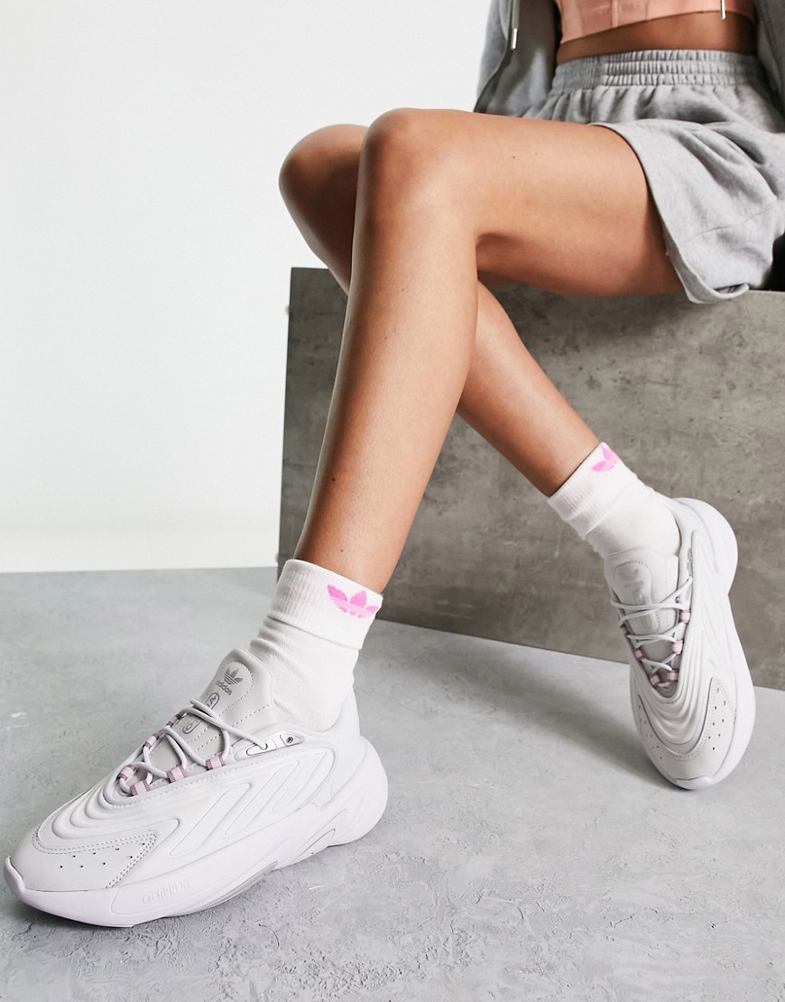 Adidas Originals Ozelia sneakers in color drench gray