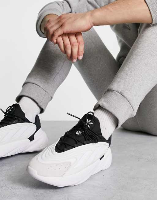 adidas Originals Ozelia sneakers in white and black | ASOS