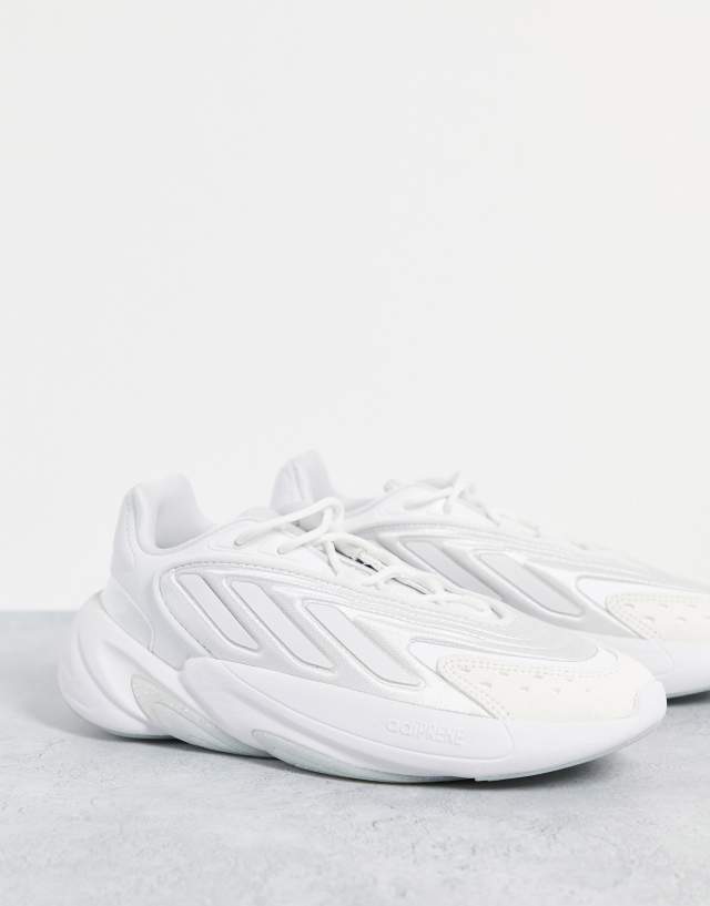 adidas Originals Ozelia sneakers in white and iridescent