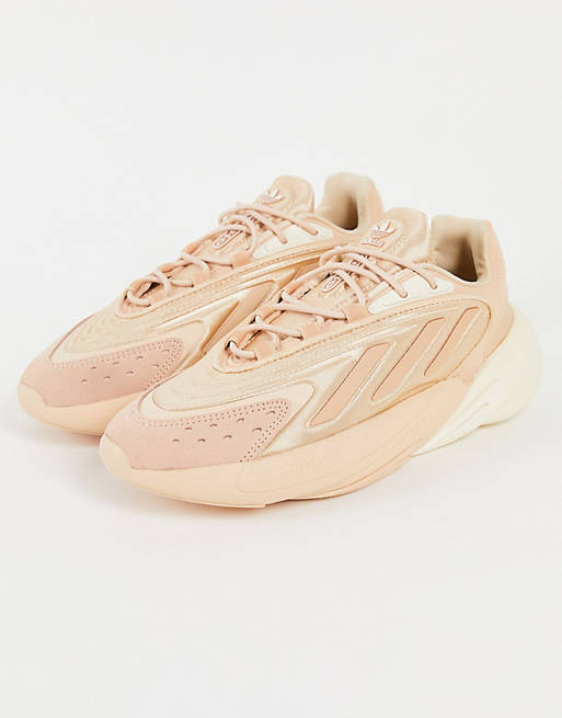 adidas Originals Ozelia trainers in beige and oatmeal