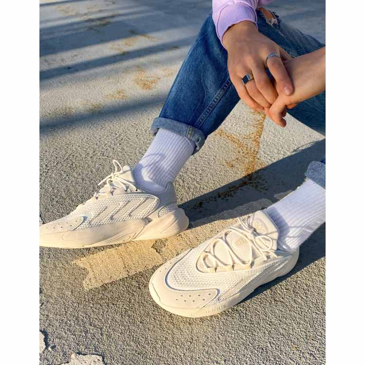 adidas Originals Ozelia trainers in off white | ASOS