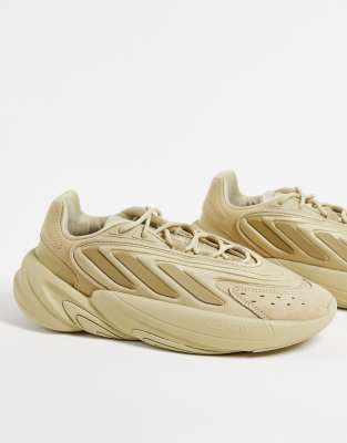 adidas Originals Ozelia trainers in triple beige - ASOS Price Checker