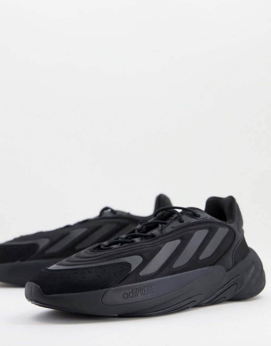 adidas Originals Ozelia trainers in triple black