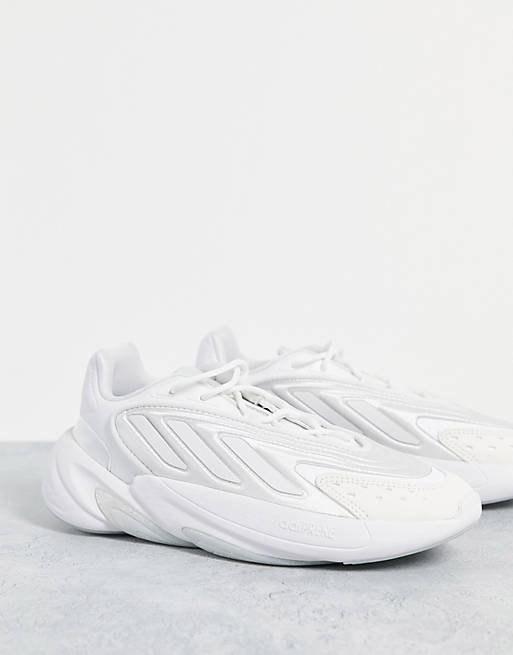 adidas Originals Ozelia trainers in triple white