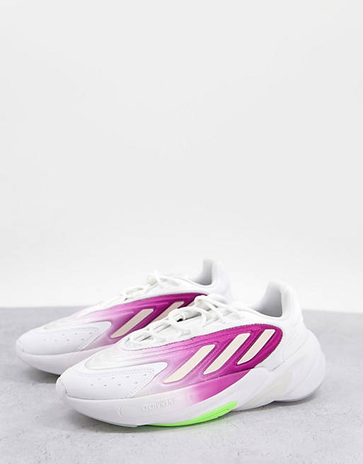 adidas Originals Ozelia trainers in white and purple
