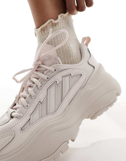 adidas Originals Ozgaia chunky sneakers in triple off white