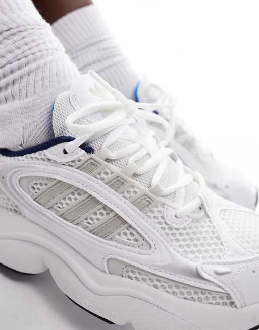 adidas Originals Ozmillen trainers in white and silver ASOS