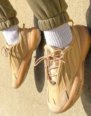 adidas Originals Ozrah trainers in pale nude - ASOS Price Checker